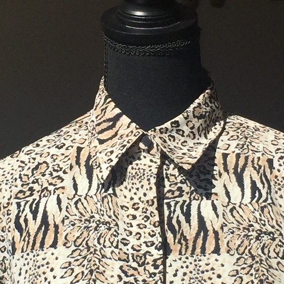 Alfred Dunner  checkered animal print shirt.. - Picture 5 of 5